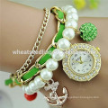 2014 trendy diamond dial anchor und shambala Perlen Perlengurt billig chinesische Uhr